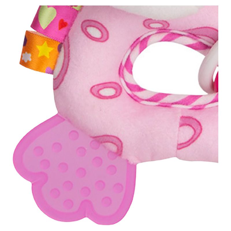 Little Angel - Soft Plush Stuffed Toy Teether - Pink