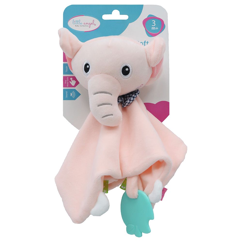 Little Angel - Baby Rattle Soft Stuffed Toy - Elephant