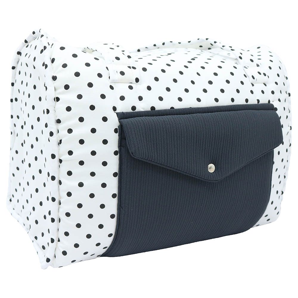 Little Angel - Carry Bassinet w/ Diaper Bag - Polka