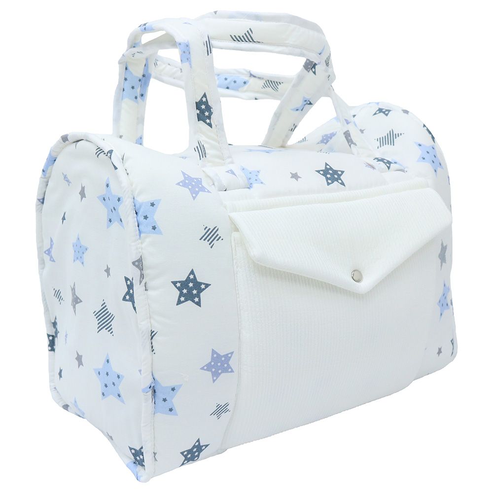 Little Angel - Carry Bassinet w/ Diaper Bag - White