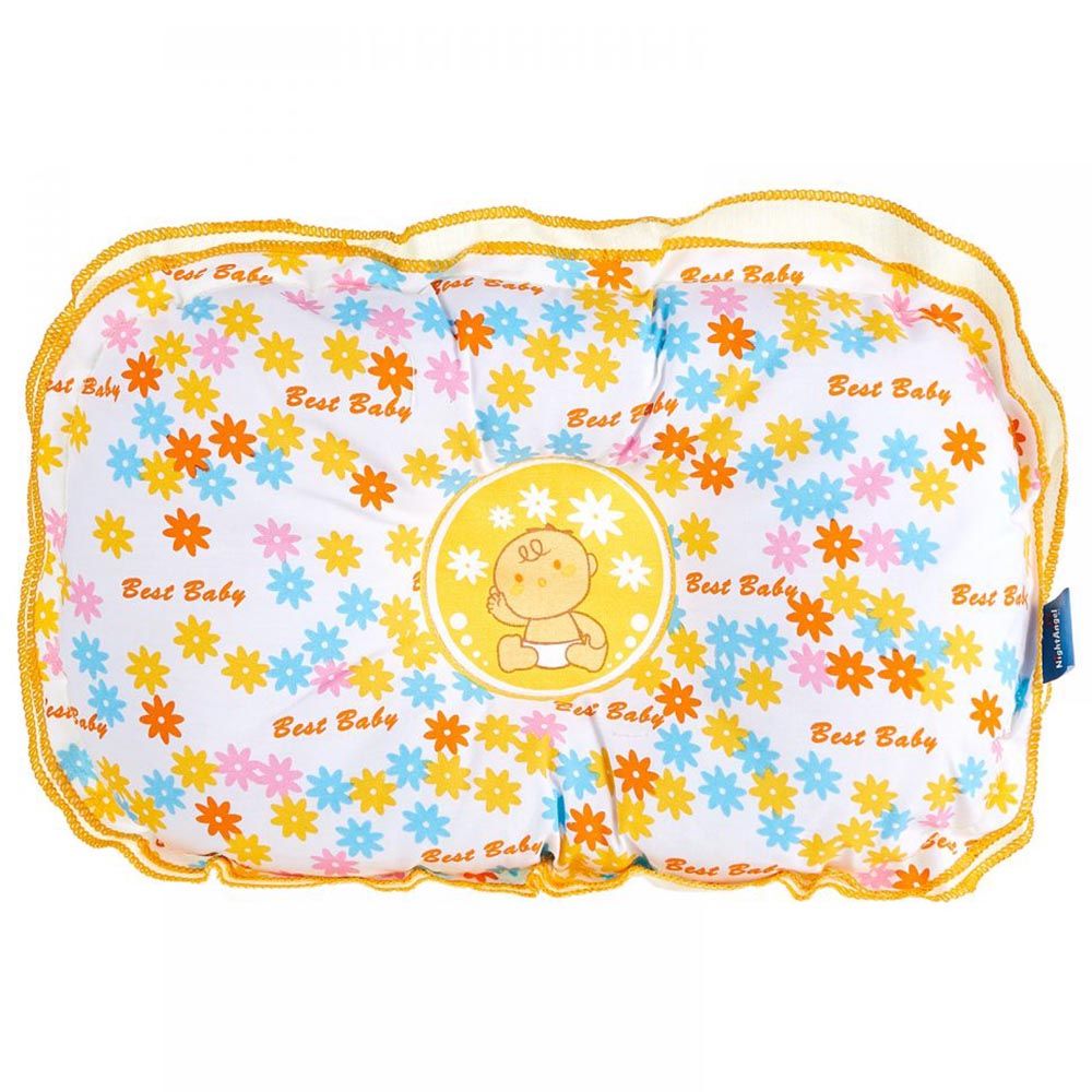 Night Angel - Baby Pillow - Yellow