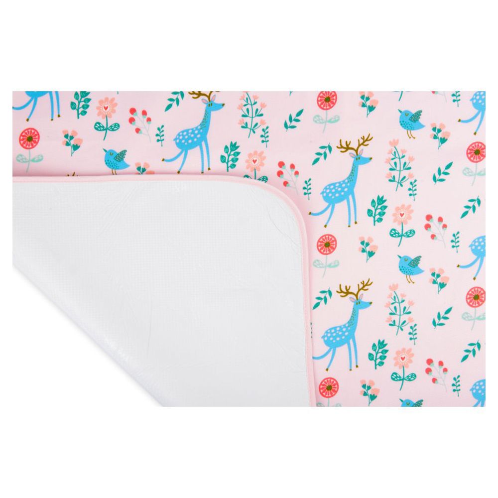 Night Angel - Baby Diaper Deer Changing Mat - Pink