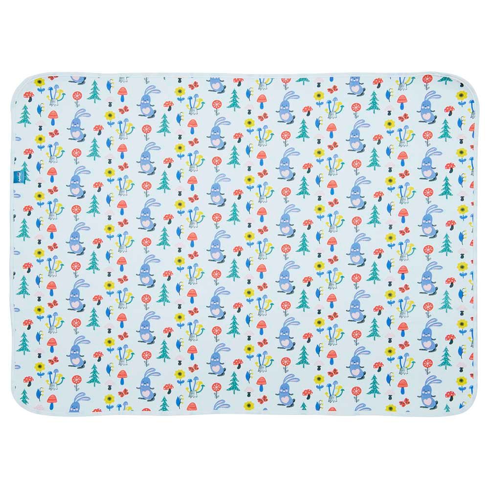 Night Angel - Baby Diaper Bunny Changing Dry Mat - Blue