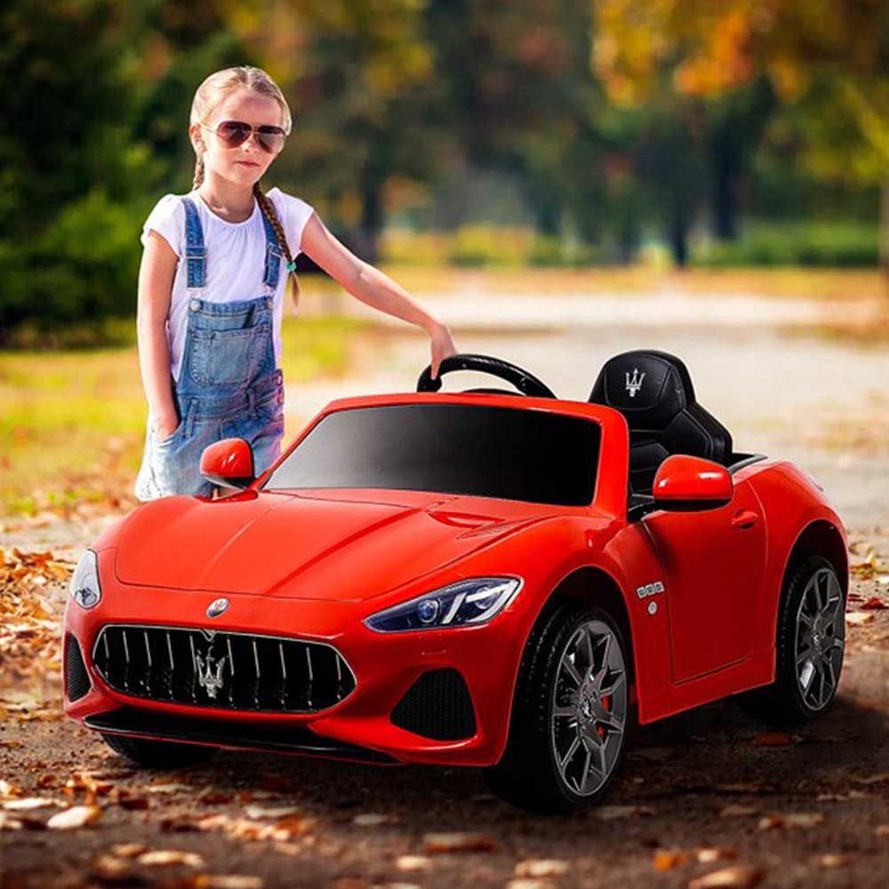 Maserati - GranCabrio Licensed Electric Ride-On Car - Red