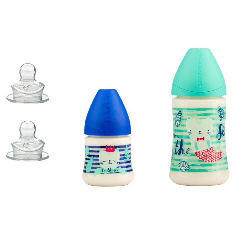 Suavinex Prem Sea Bottle Set With Free Teat