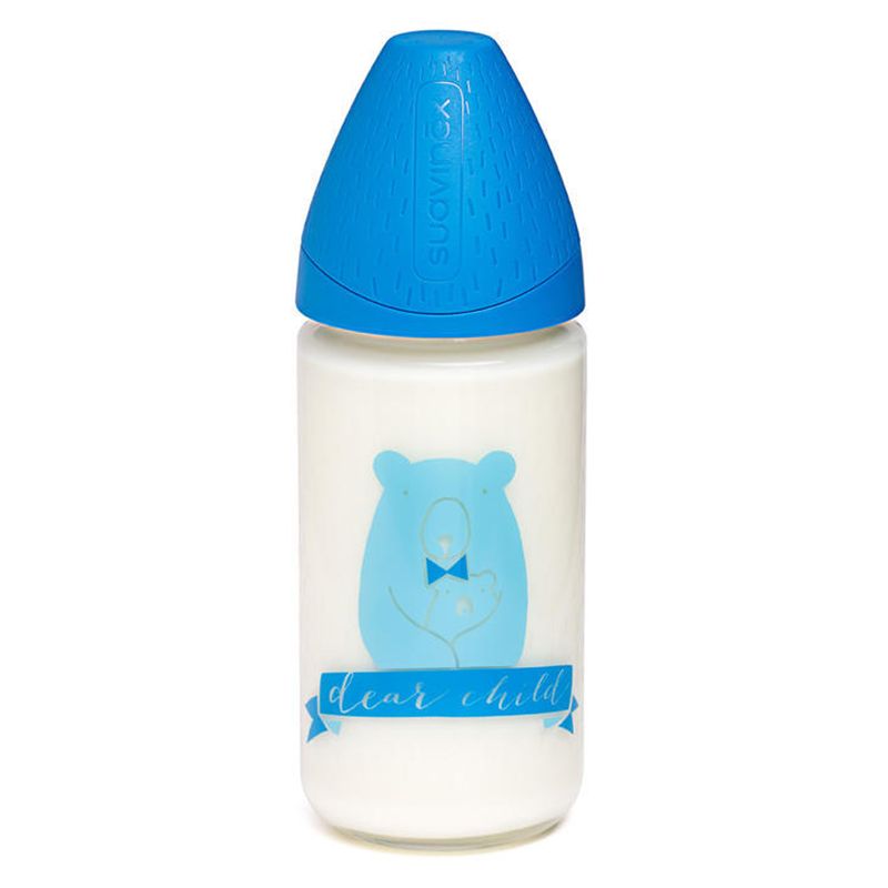 Suavinex - Anatomical Glass Bottle 240ml - Bear