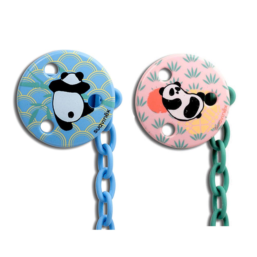 Suavinex - Round Clip Panda 1pc