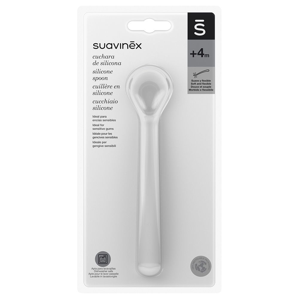 Suavinex - Hygge Silicone Spoon - Grey