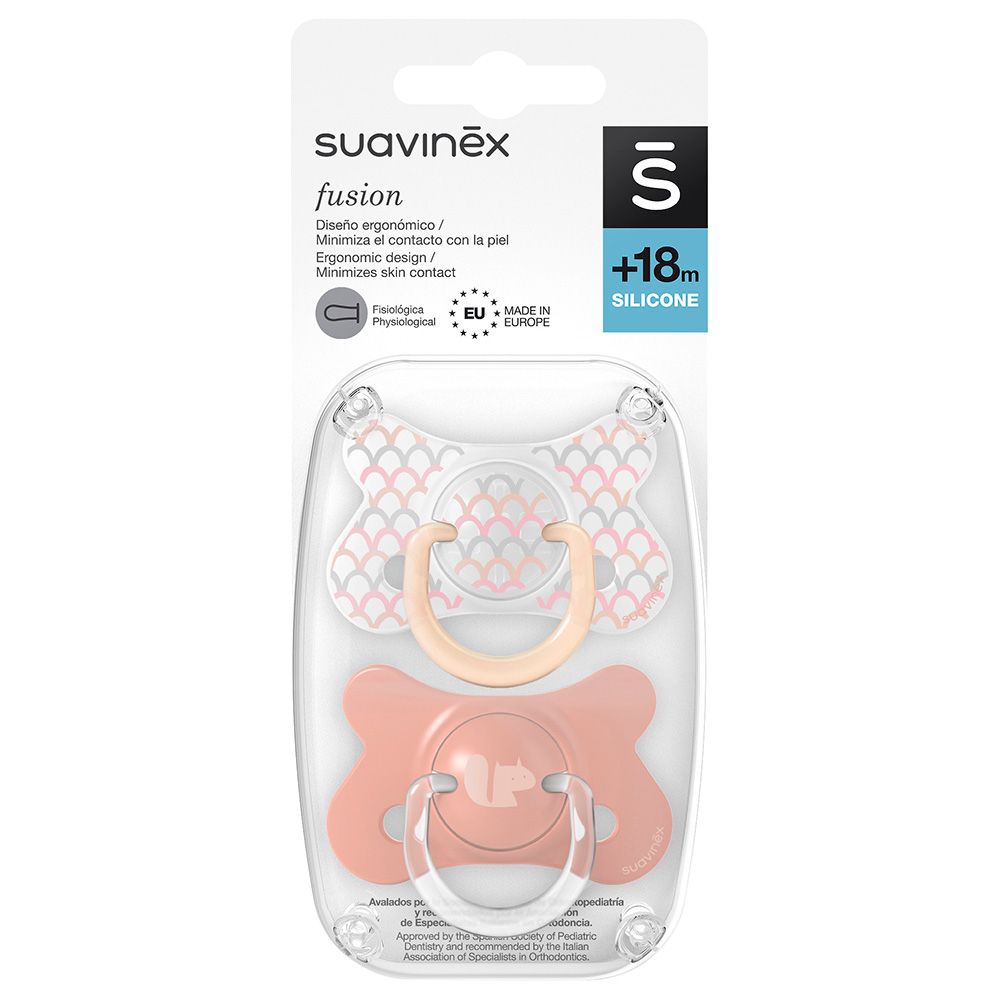 Suavinex - Memories Fusion Soother - 18M - 2pcs - Pink