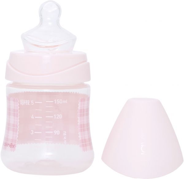 Suavinex - Wide Neck Bottle Anatomical Silicone Teat 150ml T1M Pink - Scottish