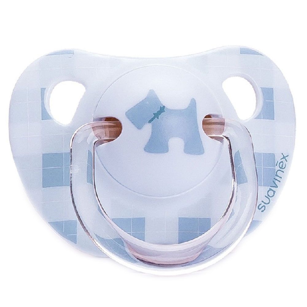 Suavinex - Evolution Soother PP Anatomical Silicone Teat 0-6m - Scottish Blue