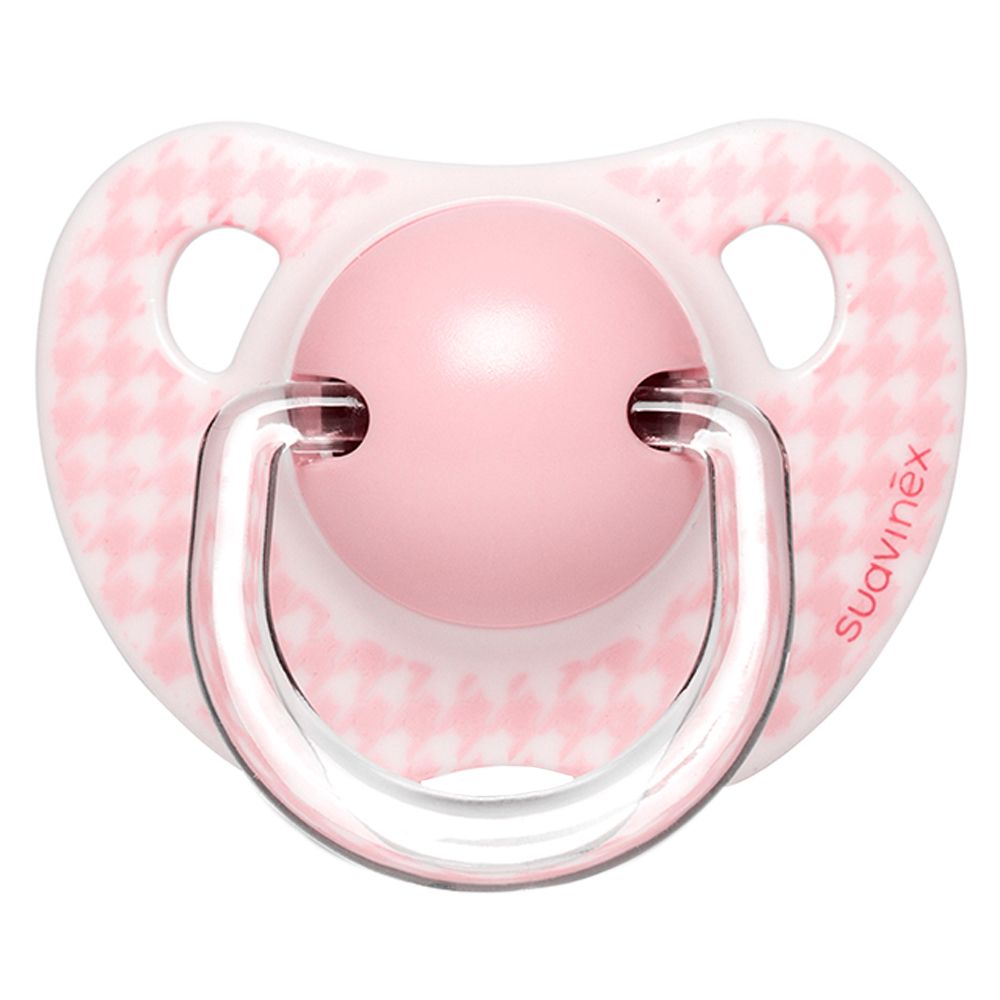 Suavinex - Evolution Anatomic Pacifier 6M+, Pink - Bundle of 4