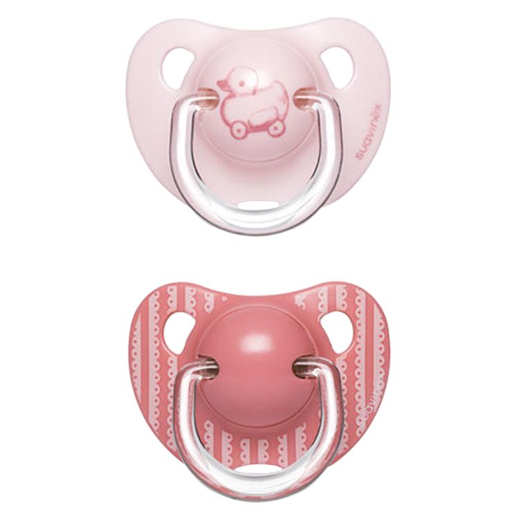 Suavinex - Evolution Anatomic Pacifier 2U 6M+ - Pink & Red