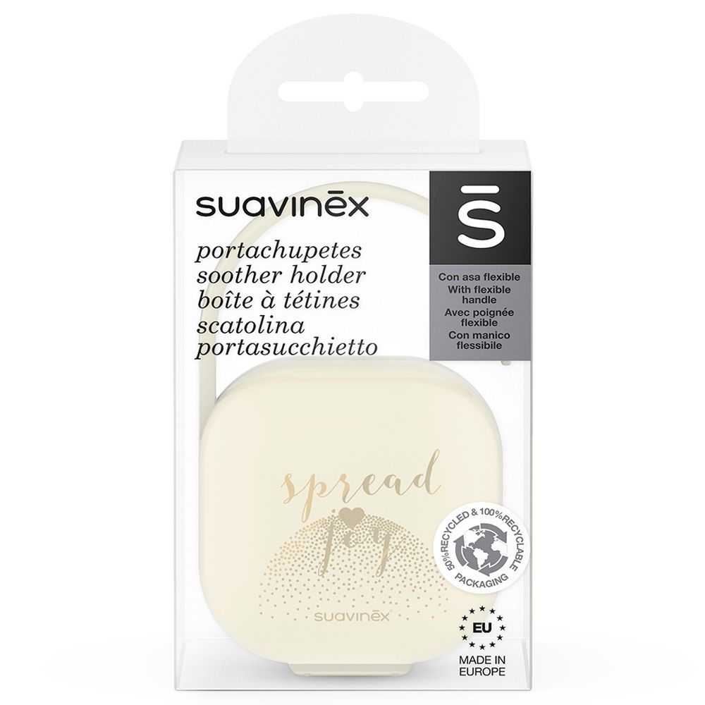 Suavinex - Joy Soother Holder - Heart - Beige