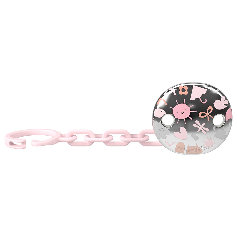 Suavinex - Memory Jewel Soother Clip - Pink