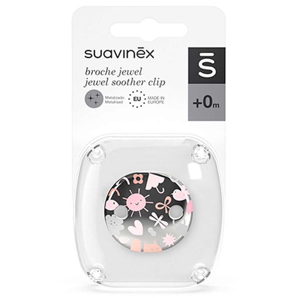 Suavinex - Memory Jewel Soother Clip - Pink