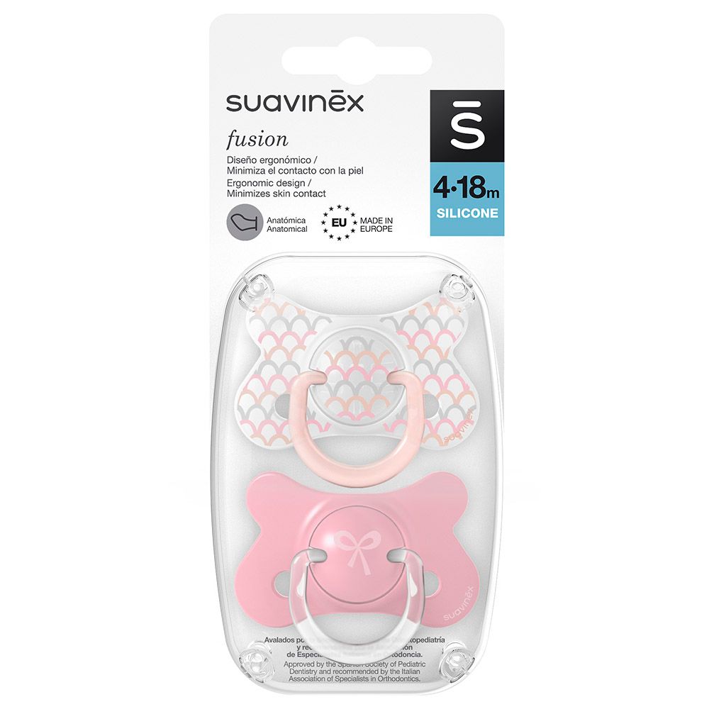 Suavinex - Memories Anatomical Soother - Pack of 2 - 4-18M - Pink