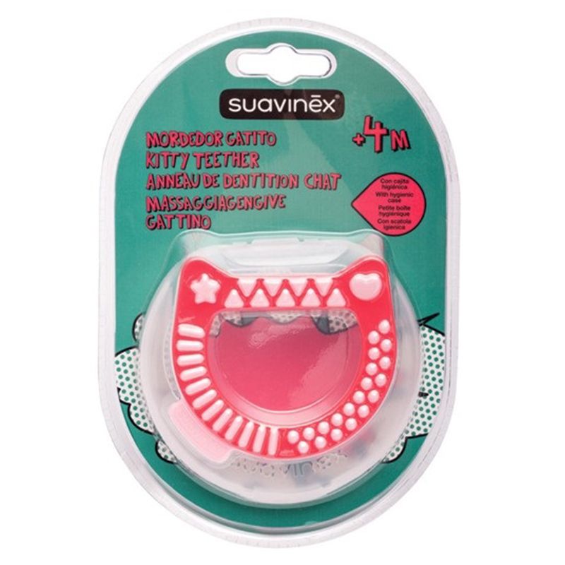 Suavinex - Babyart Teether Ring Kitten 1pc