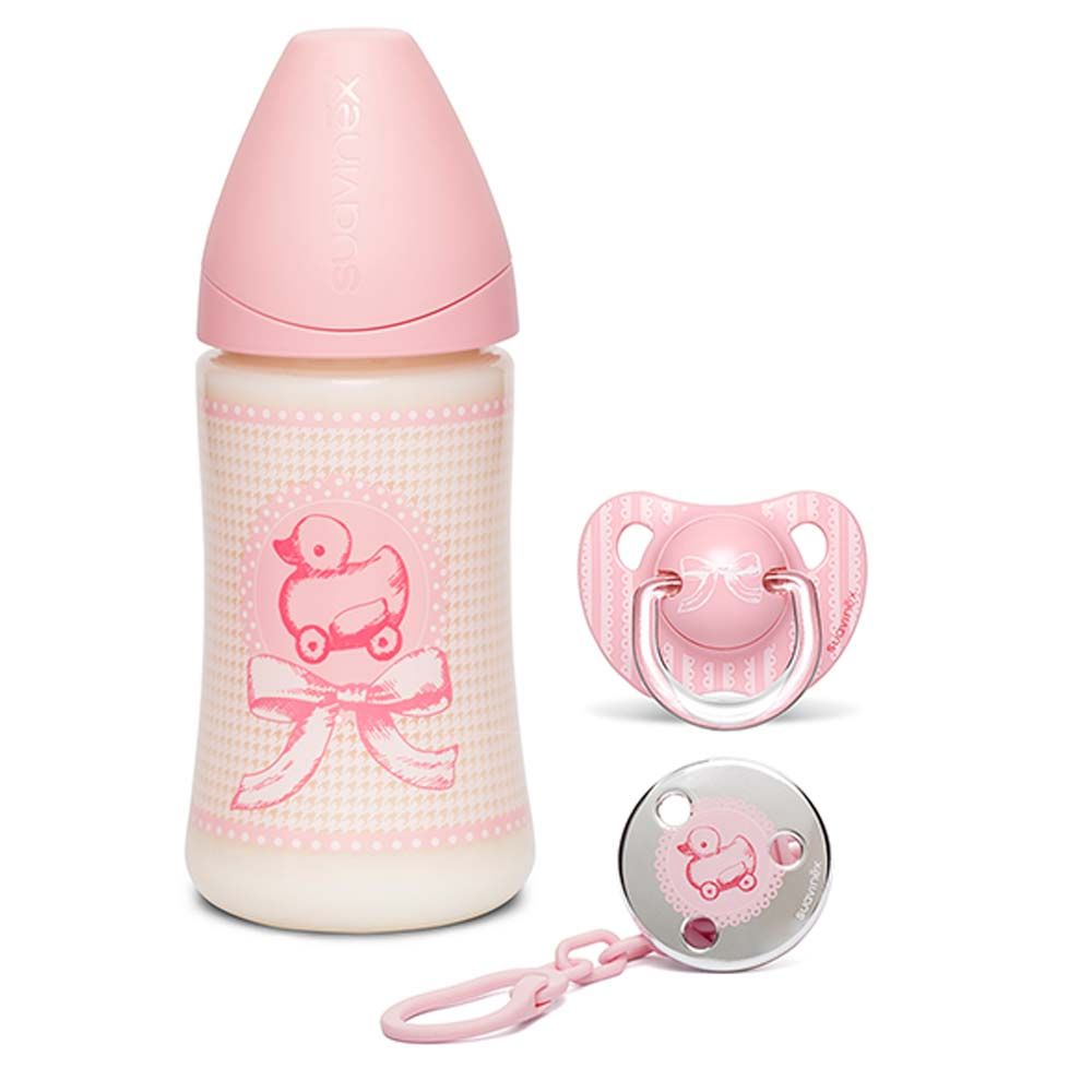 Suavinex - Duck Design Girl Collection Set - Pink