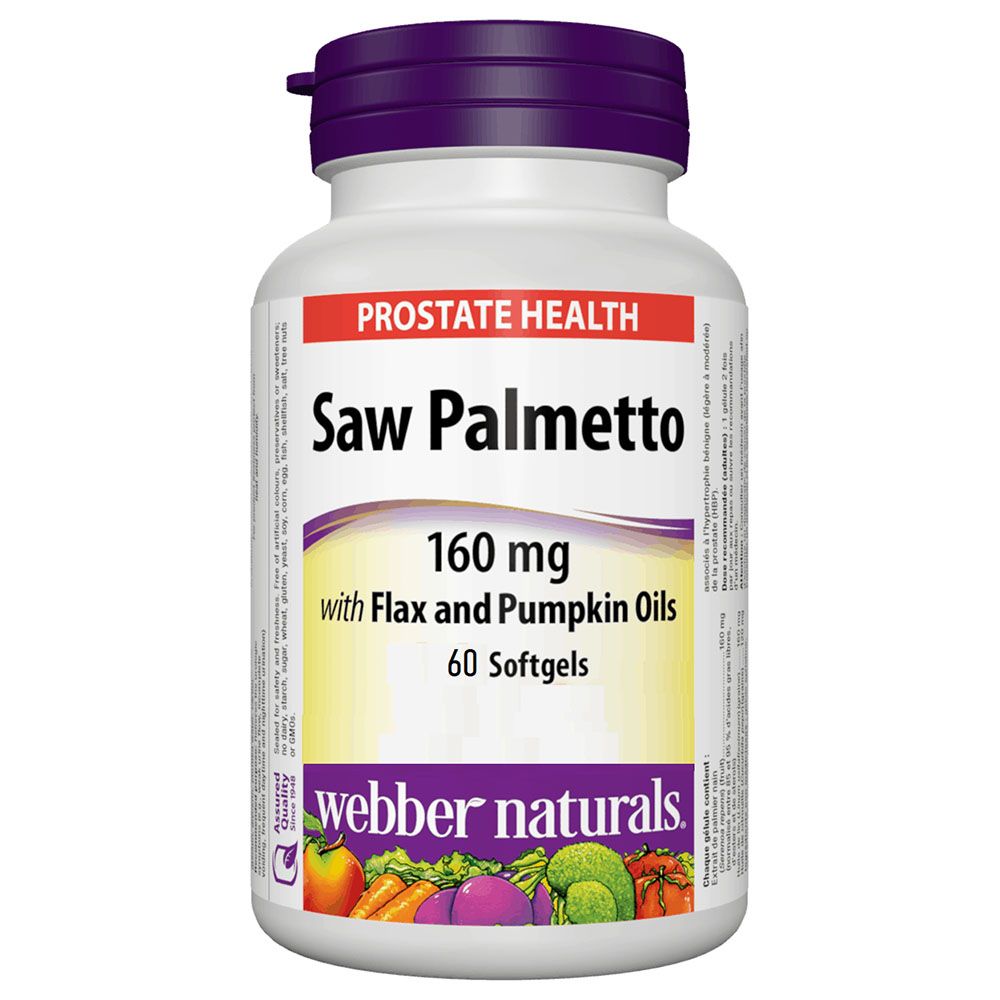 Webber Naturals - Saw Palmetto 160mg Softgels - 60pcs