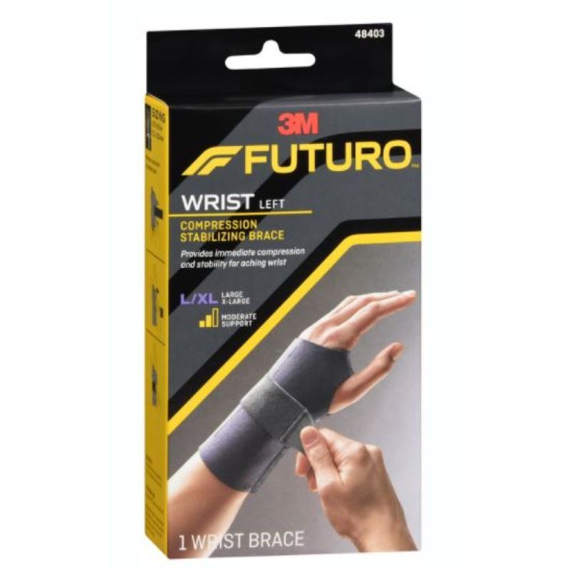 Futuro - Energizing Wrist Support Left Hand (L-XL) - Grey