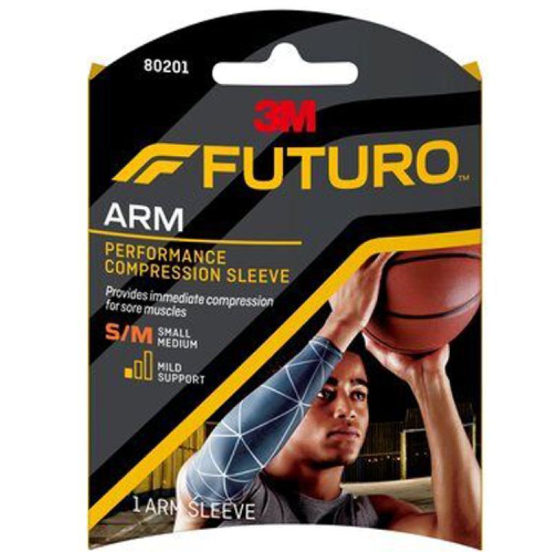 Futuro - Performance Compression Arm Sleeve (S-M) - Grey