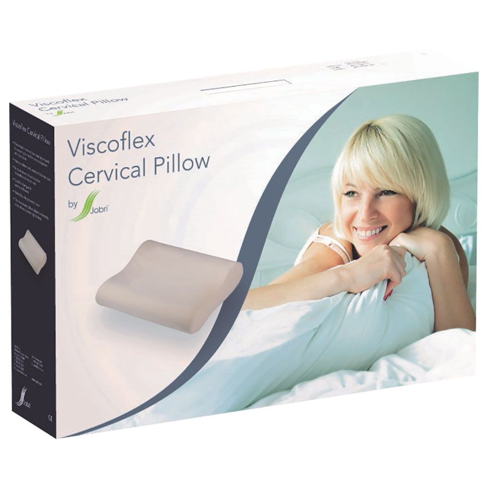 Jobri - ViscoFlex Cervical Pillow Queen - Ecru