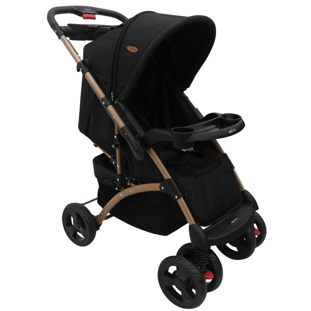 Bebesitos - Sturdystride Reversible Stroller With Head Pillow - Black