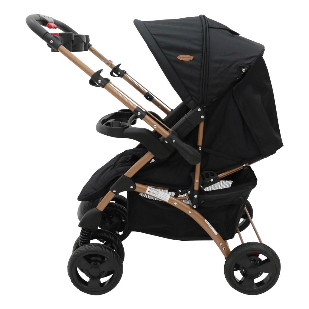 Bebesitos - Titanflex Reversible Travel System With Newborn Car Seat - Black