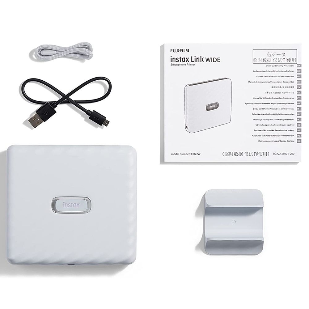 Fujifilm - Instax Wide Link Portable Photo Printer - White