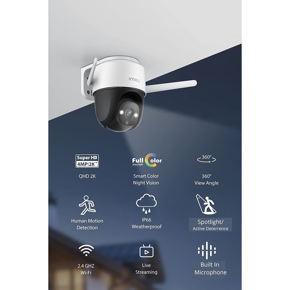 IMOU - Cruiser SE 4MP Wi-Fi Security Outdoor Camera