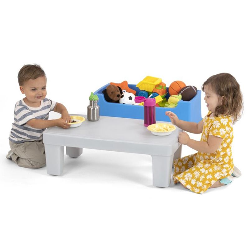 Simplay3 - Play Around Toy Box Table - Grey/Blue