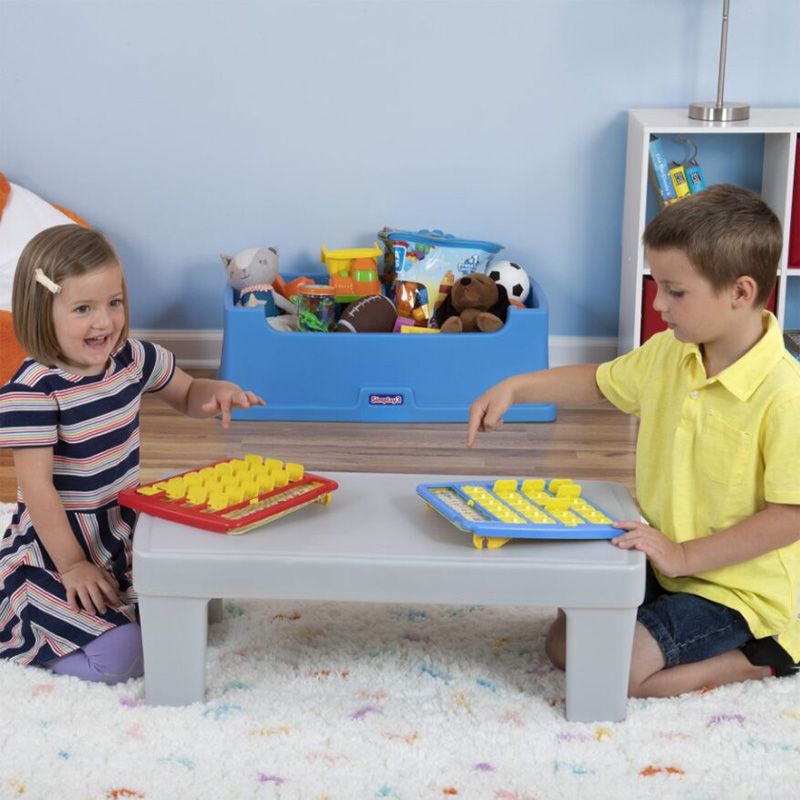 Simplay3 - Play Around Toy Box Table - Grey/Blue