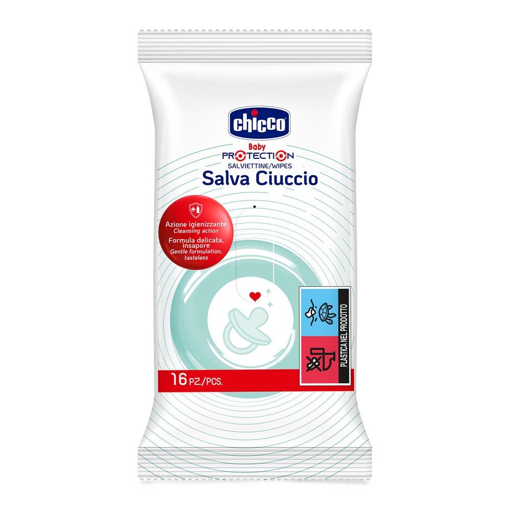 Chicco - Cleansing Wipes for Soothers and Teats 16pcs