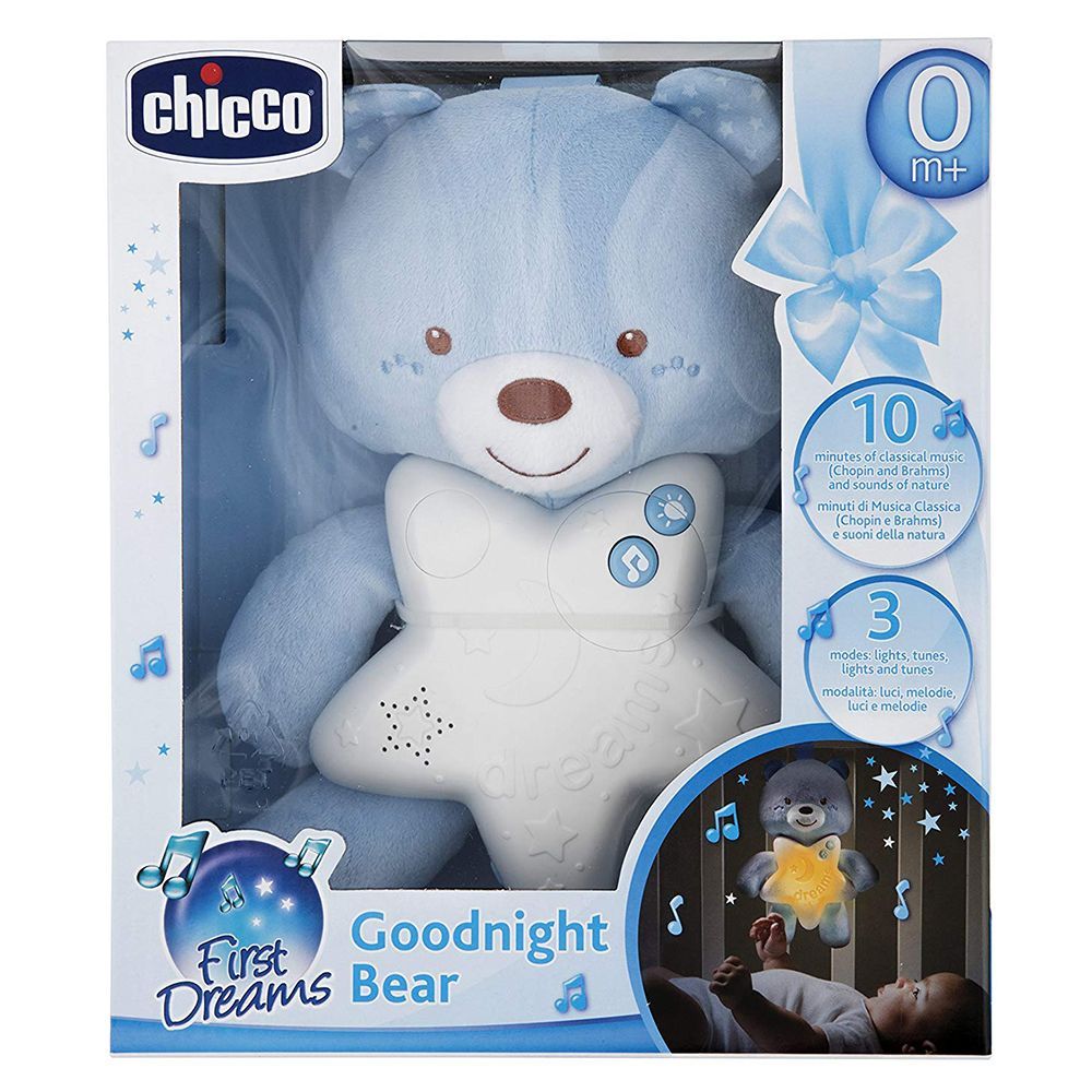 Chicco - Toy First Dreams Goodnight Bear - Blue