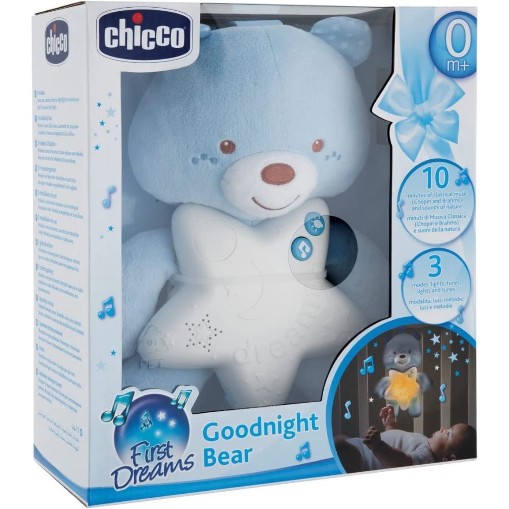 Chicco - Toy First Dreams Goodnight Bear - Blue