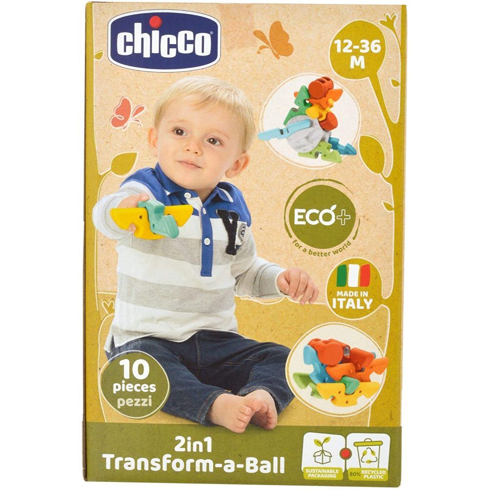 Chicco - ECO+ 2-in-1 Transform-a-Ball Sorter & Stacking Toy