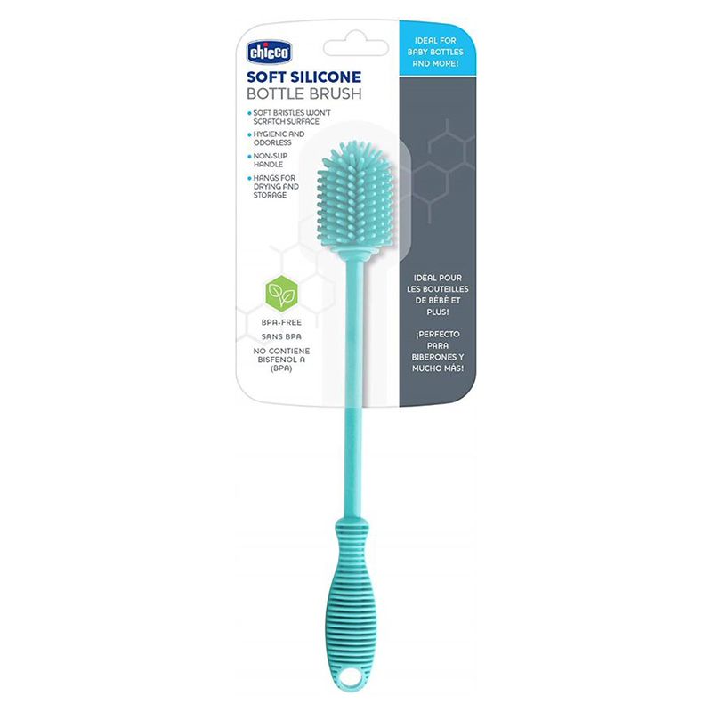 Chicco - Silicone Bottle Brush - Blue