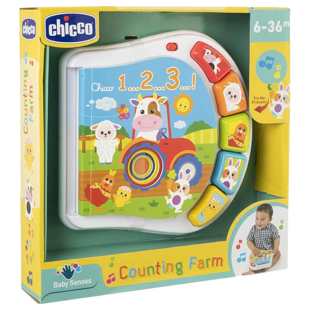 Chicco - Baby Senses Counting Farm Plastic First Toy