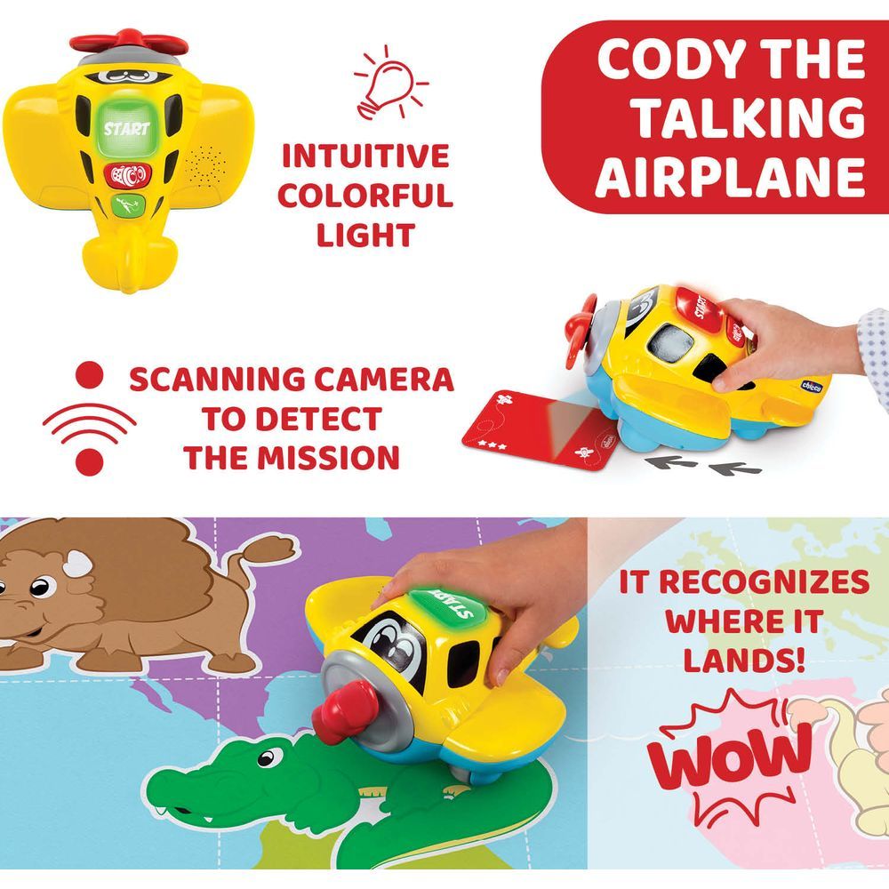 Chicco - Adventure Airlines The Adventures Of Cody Edu4You Educational Toy