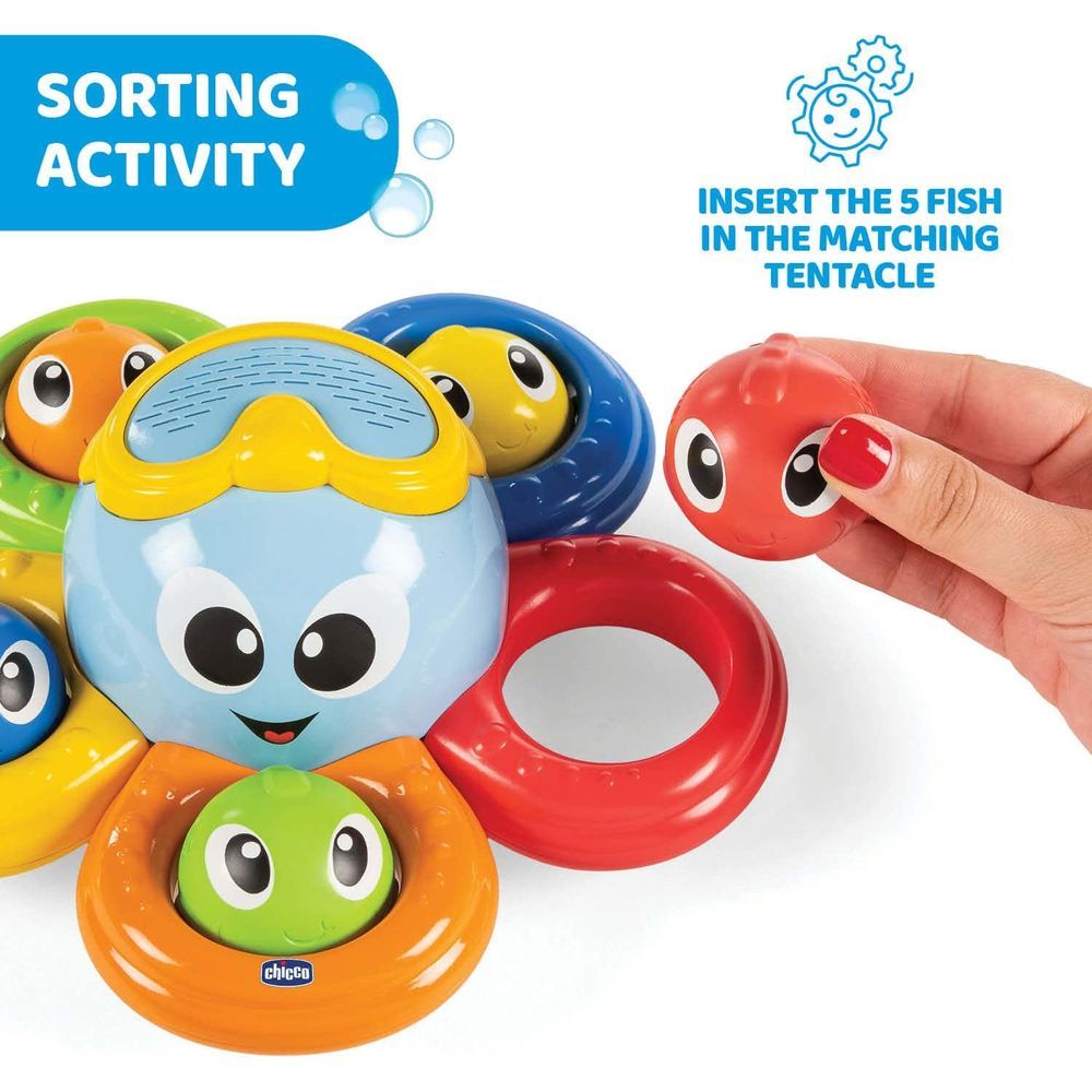 Chicco - Billy The Octopus Bath Toy