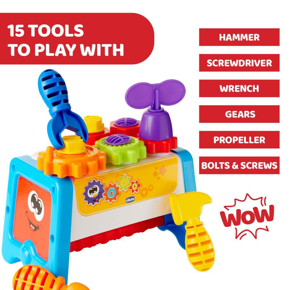 Chicco - Smart2Play Gear And Workbench - 2-In-1 