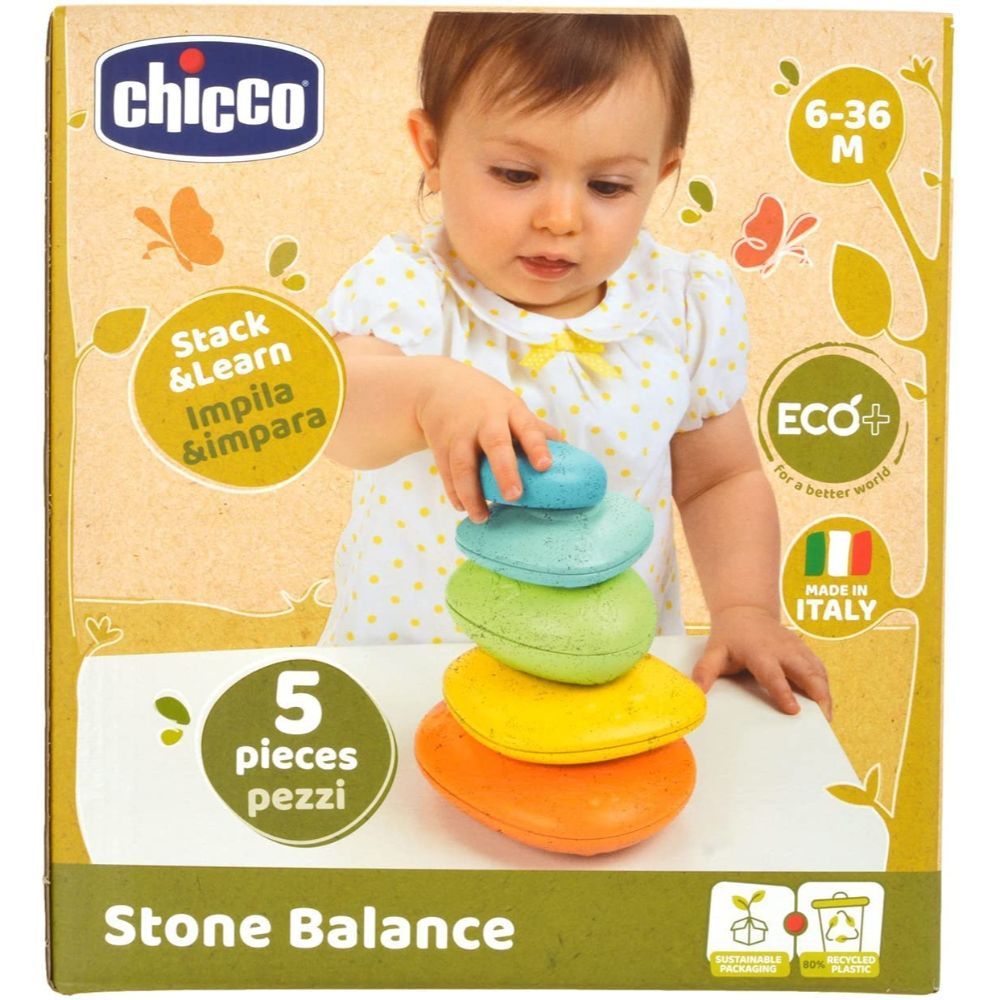 Chicco - ECO+ Stone Balance Sorter & Stacking Toy