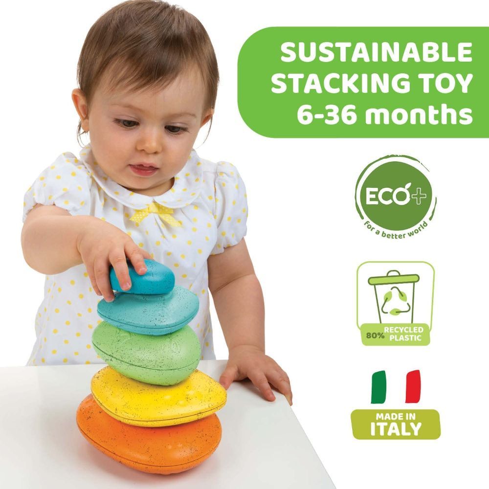 Chicco - ECO+ Stone Balance Sorter & Stacking Toy