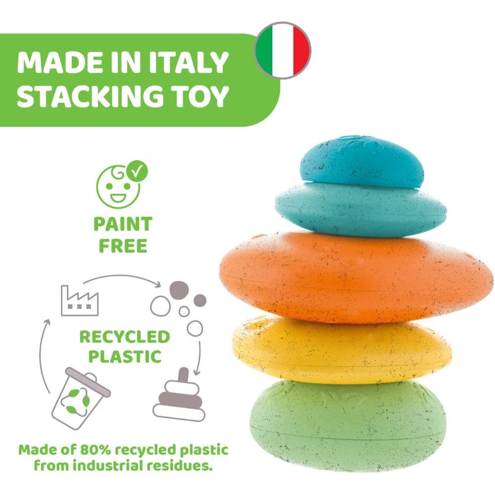 Chicco - ECO+ Stone Balance Sorter & Stacking Toy