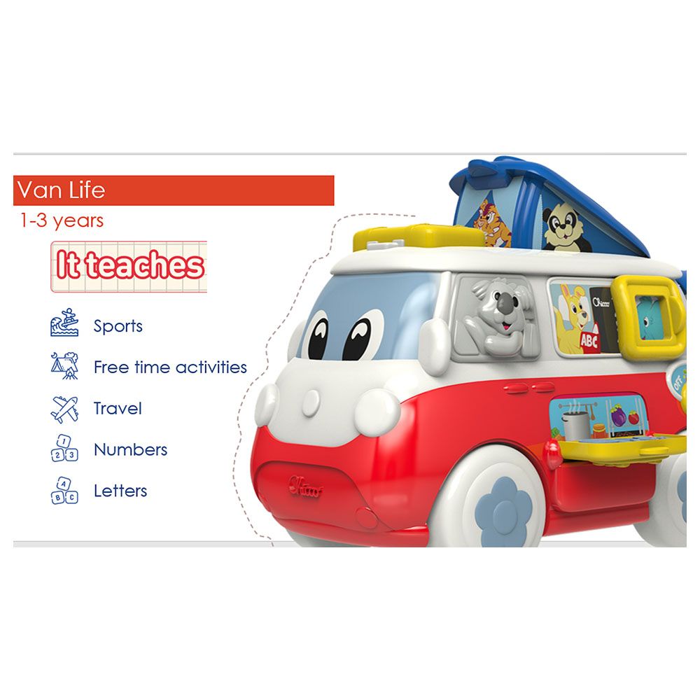 Chicco - Van Life Interactive Educational Toy - French/English