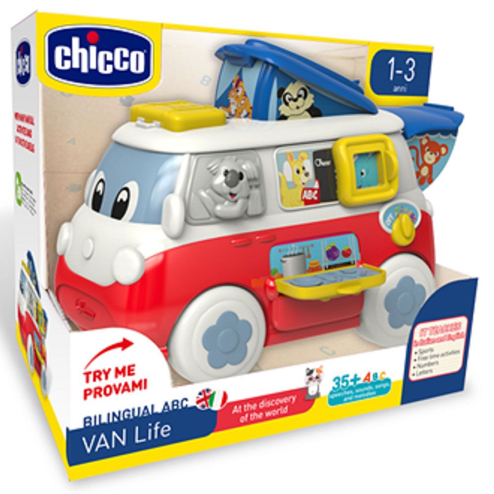 Chicco - Van Life Interactive Educational Toy - Spanish/English