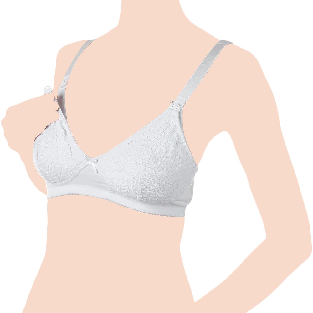 Chicco - Cotton Stretch Nursing Bra - White