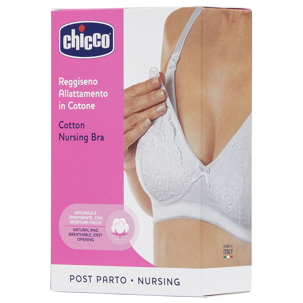 Chicco - Cotton Stretch Nursing Bra - White