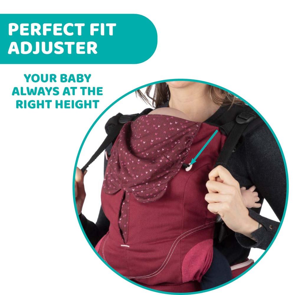 Chicco - Myamaki Fit Baby Carrier - Burgundy Power